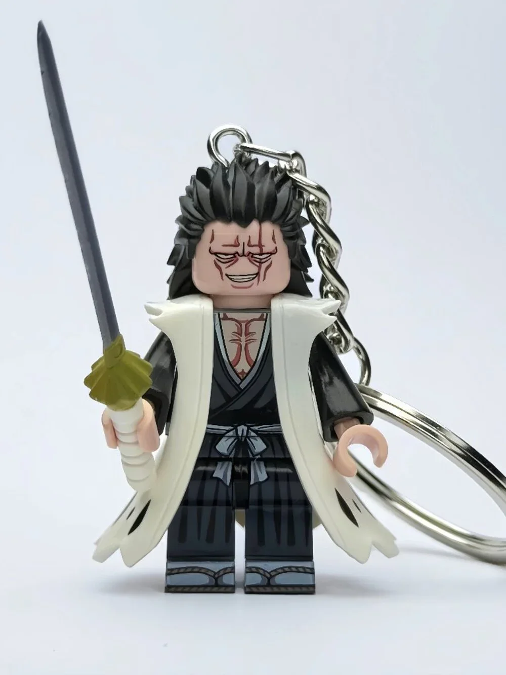 BLEACH Kenpachi Zaraki Custom Minifigure Keychain